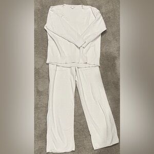 Barefoot Dreams Cozy Chic Ultra Lite Long Sleeve Lounge Shirt and Pants